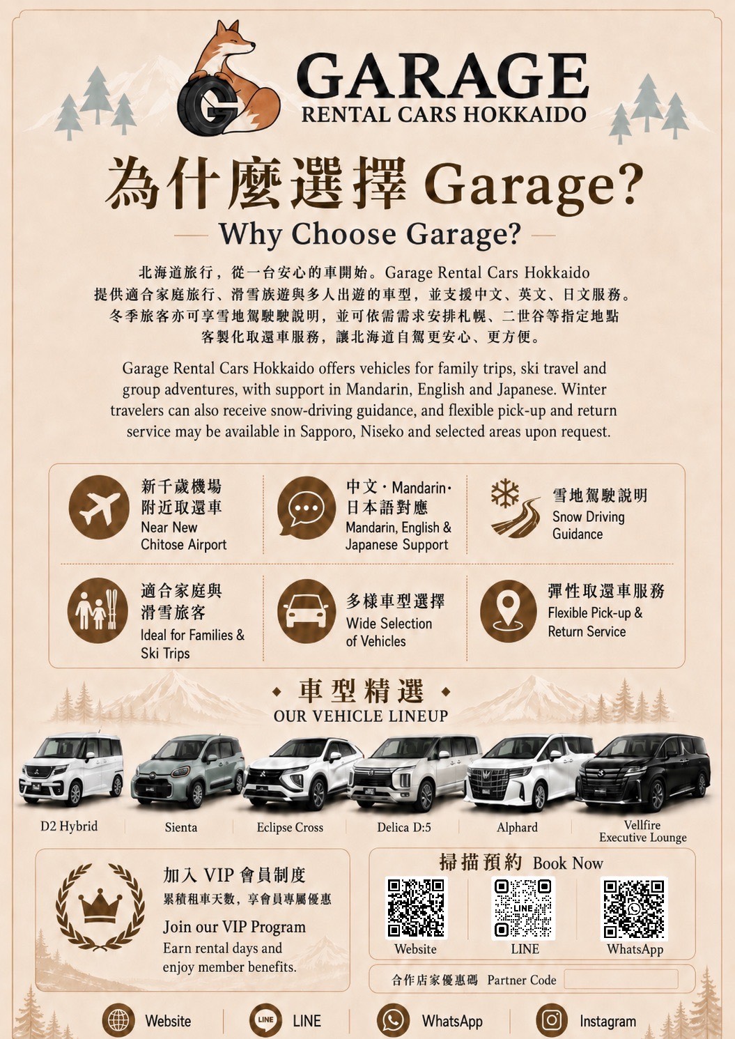 【2026北海道租車推薦】Garage Rental Cars Hokkaido一週年慶!台灣人開的公司超安心,附四季自駕景點、熱門車型與日本自駕攻略(專屬優惠碼「reiwujp」現打8折) - 第1張圖 【2026北海道租車推薦】Garage Rental Cars Hokkaido一週年慶!台灣人開的公司超安心,附四季自駕景點、熱門車型與日本自駕攻略(專屬優惠碼「reiwujp」現打8折)